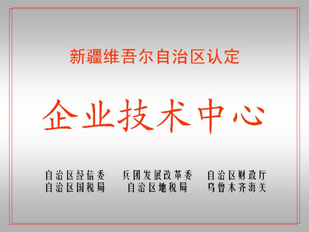 自治區(qū)級企業(yè)技術(shù)中心（藍(lán)山屯河屯河新材料公司）